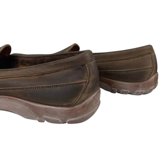 Allen Edmonds Boulder Slip On Loafers Brown Leather Men’s 9.5 D Business Casual - Picture 4 of 10